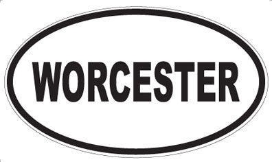 WORCESTER - Oval Sticker