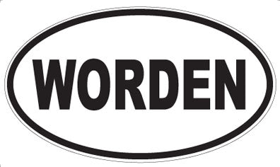 WORDEN - Oval Sticker