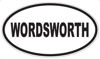 WORDSWORTH - Oval Sticker