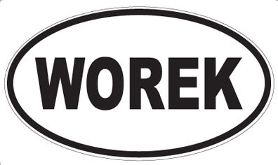 WOREK - Oval Sticker