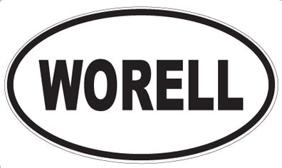 WORELL - Oval Sticker