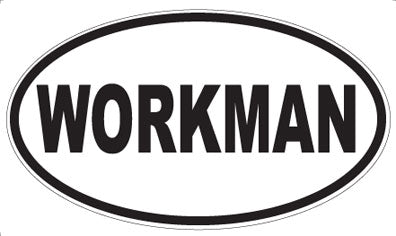 WORKMAN - Oval Sticker