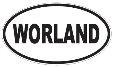 WORLAND - Oval Sticker