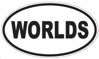 WORLDS - Oval Sticker