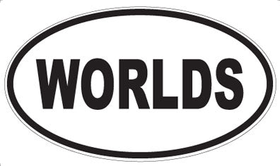 WORLDS - Oval Magnet