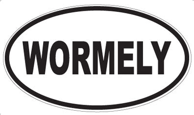 WORMELY - Oval Sticker