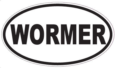 WORMER - Oval Sticker