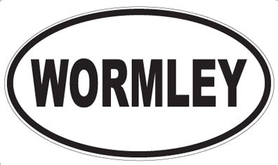 WORMLEY - Oval Sticker