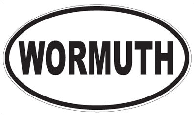 WORMUTH - Oval Sticker