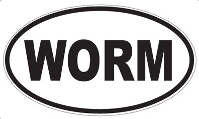 WORM - Oval Magnet