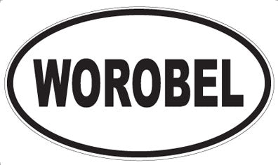 WOROBEL - Oval Sticker