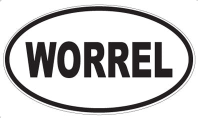 WORREL - Oval Sticker