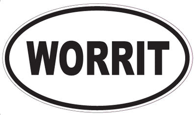 WORRIT - Oval Sticker