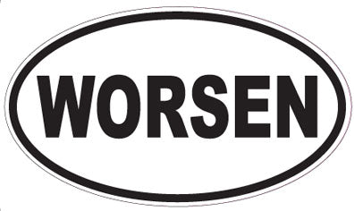 WORSEN - Oval Sticker