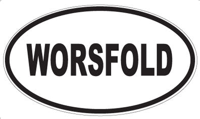 WORSFOLD - Oval Sticker