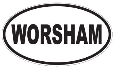WORSHAM - Oval Sticker