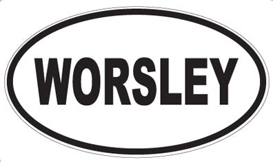 WORSLEY - Oval Sticker
