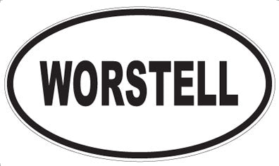 WORSTELL - Oval Sticker