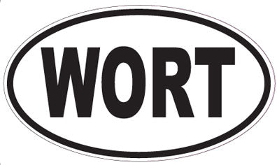 WORT - Oval Sticker