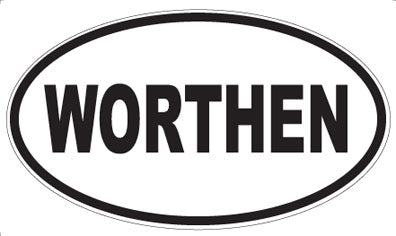 WORTHEN - Oval Sticker