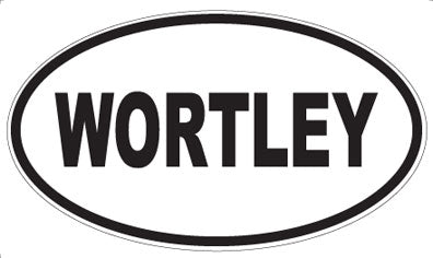 WORTLEY - Oval Sticker