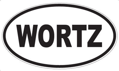WORTZ - Oval Sticker
