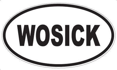 WOSICK - Oval Sticker