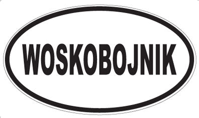 WOSKOBOJNIK - Oval Sticker