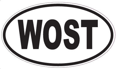 WOST - Oval Sticker