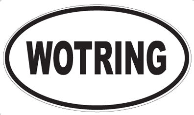 WOTRING - Oval Sticker
