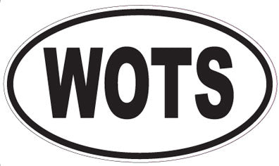 WOTS - Oval Sticker
