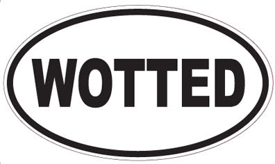 WOTTED - Oval Sticker