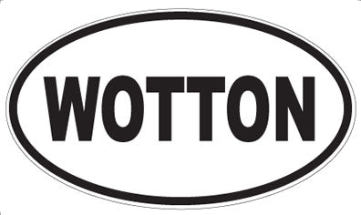 WOTTON - Oval Sticker