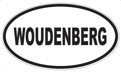 WOUDENBERG - Oval Sticker