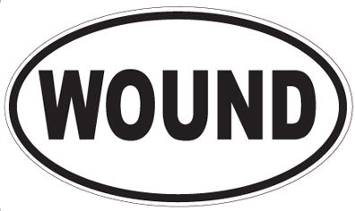 WOUND - Oval Sticker