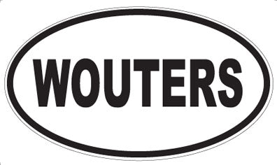 WOUTERS - Oval Sticker