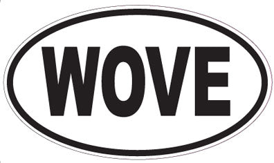 WOVE - Oval Sticker