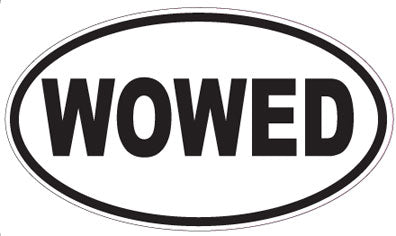 WOWED - Oval Sticker