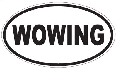 WOWING - Oval Sticker