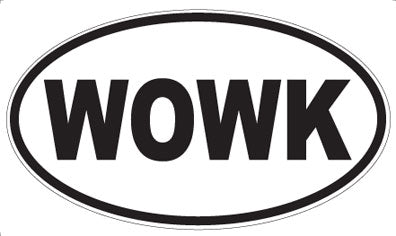 WOWK - Oval Sticker