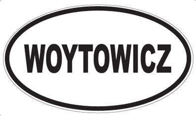 WOYTOWICZ - Oval Sticker