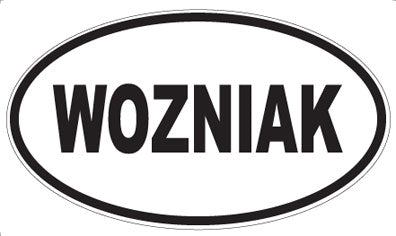 WOZNIAK - Oval Sticker