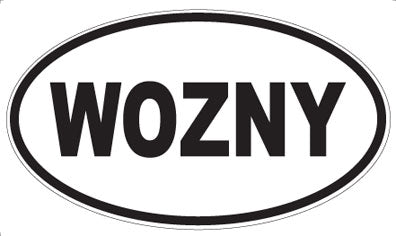 WOZNY - Oval Sticker