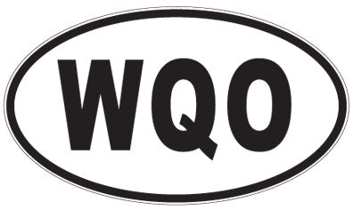 WQO - 3 Letter Initials Oval Magnet