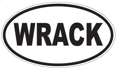 WRACK - Oval Sticker