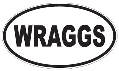 WRAGGS - Oval Sticker