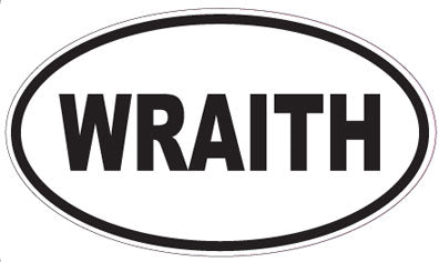 WRAITH - Oval Sticker
