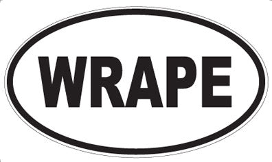 WRAPE - Oval Sticker