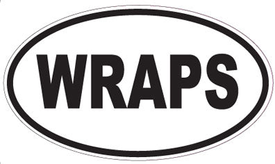 WRAPS - Oval Sticker