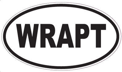 WRAPT - Oval Sticker